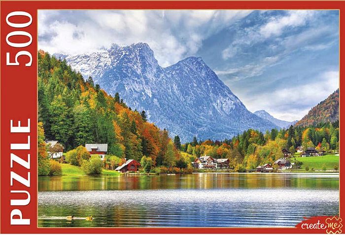 Puzzle Red Cat 500 parts: Austria. Lake Grundlsee ГИП500-0614