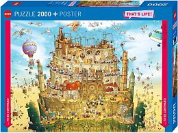 Heye 2000 Puzzle pieces: That's life! High above...