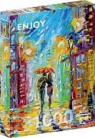 Enjoy 1000 Pieces Puzzle: A Rainy Romance in the City