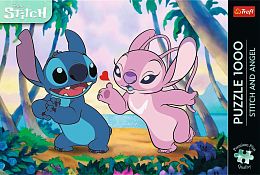 Trefl 1000-piece Puzzle: Stitch and Angel