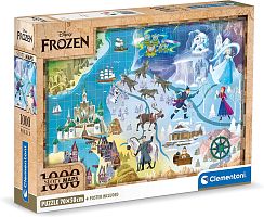 Puzzle Clementoni 1000 pieces: Fairy tale maps. Frozen