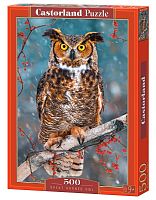 Puzzle Castorland 500 items: Great horned owl