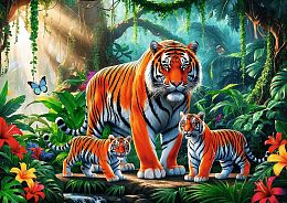 Trefl 200-piece Puzzle: The Tiger Family