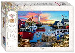 Step puzzle 1500 pieces: Peggy's Cove