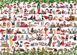 Puzzle Eurographics 1000 pieces: Holiday cats