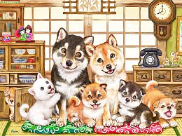 Pintoo Puzzle 1200 pieces: Kayomi. The family is together