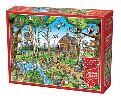 Cobble Hill 1000 Pieces Puzzle: Humor - Feathered Madness