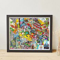 Pintoo 2000 Puzzle pieces: Monki. Music City