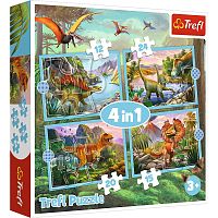 Trefl Puzzle 12#15#20#24 details: Dinosaurs