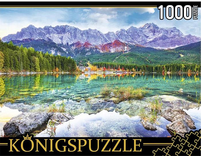 Konigspuzzle 1000 pieces puzzle: Germany. Lake Eibsee ГИK1000-0639