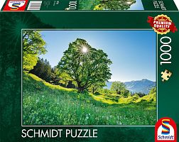 Schmidt 1000 piece puzzle: Maple in sunlight. Switzerland