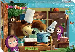 Puzzle Step 260 parts: Masha And the Bear - 2