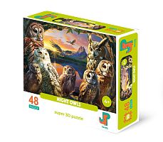 3D Jazzle Puzzle 48 pieces: Night Owls