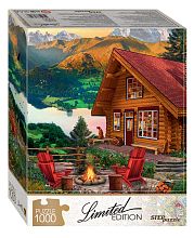 Step puzzle 1000 pieces: Idyll in the mountains