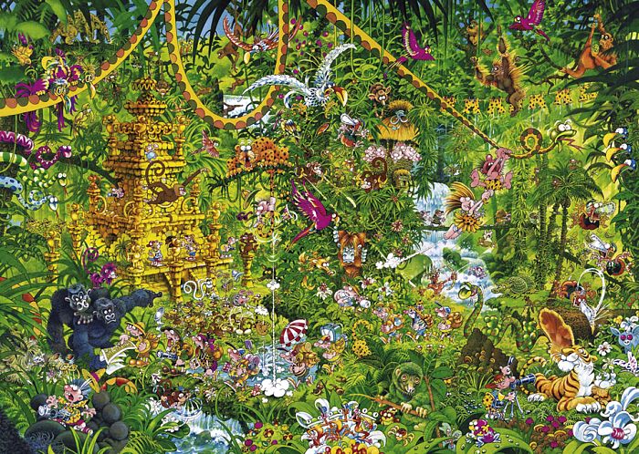 Puzzle Heye 2000 details: In the jungle 29892