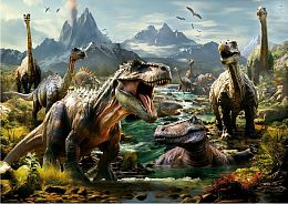 Educa 1000 Pieces Puzzle: Ferocious Dinosaurs