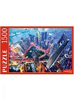 Puzzle Red Cat 1500 pieces: Evening skyscrapers in Shanghai