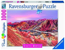 Ravensburger 1000 Pieces Puzzle: Rainbow Mountains. China