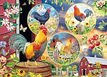 Cobble Hill 1000 Pieces Puzzle: Singing Roosters
