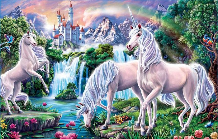 Puzzle Konigspuzzle 500 items: Magic Unicorns ХК500-6311