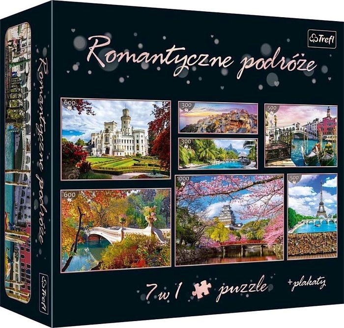 Trefl Gift Puzzle 7in1: Romantic Travel TR93114