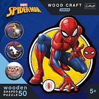 Wooden Trefl Puzzle 50 pieces: The Power of Spider-Man