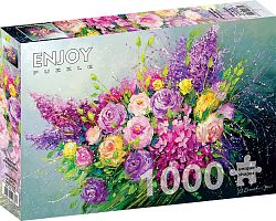 Enjoy 1000 pieces puzzle: A bouquet of roses for her