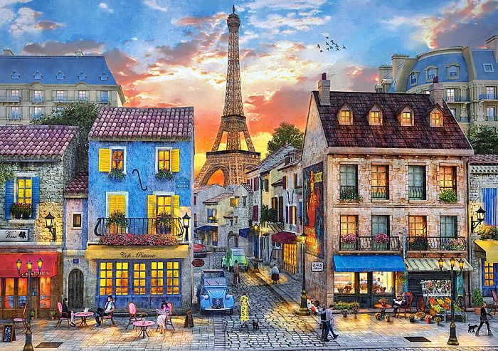 Puzzle Castorland 500 pieces: Streets of Paris B-52684