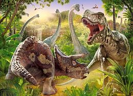 Puzzle Castorland 180 parts: the Battle of the Dinosaurs