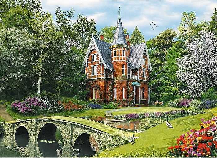 Wooden Trefl Puzzle 1000 pieces: Victorian House TR20145