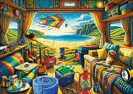 Trefl 1000 Pieces Puzzle: Tea Time. Traveling in a camper