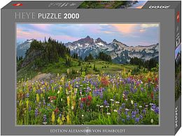 Puzzle Heye 2000 details: Flowers in the mountains