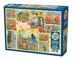 Cobble Hill 500 Pieces Puzzle: Garden Birds in Autumn