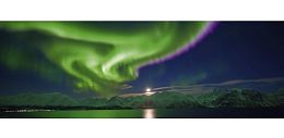 Puzzle Heye panorama 1000 items: polar lights