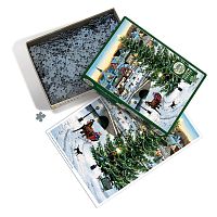 Cobble Hill 1000 Pieces Puzzle: Rustic Christmas Tree