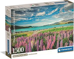 Clementoni 1500-piece Puzzle: Lupines on Lake Tekapo