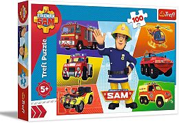 Trefl 100 Piece Puzzle: Fireman Sam's Cars