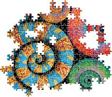 Clementoni Puzzle 500 pieces: Colorful curly tails