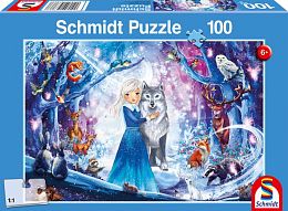 Schmidt 100-piece Puzzle: A Princess in a Snowy Forest