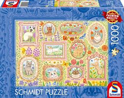 Schmidt 1000-piece puzzle: Portraits of aristocratic cats