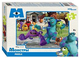 Step puzzle 60 pieces: Monsters