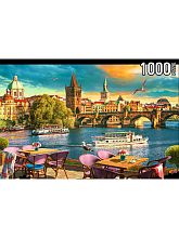 Konigspuzzle 1000 pieces puzzle: Evening Prague