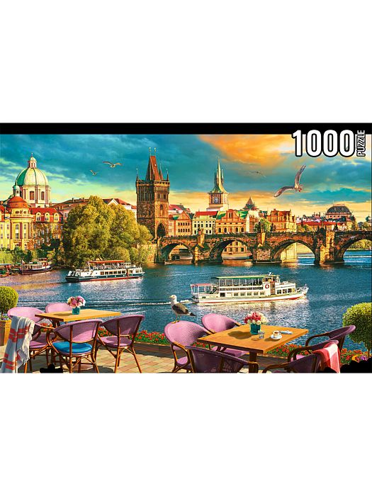 Konigspuzzle 1000 pieces puzzle: Evening Prague ФK1000-8070
