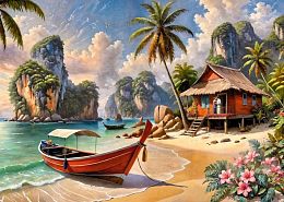 Cherry Pazzi 1000-piece Puzzle: Paradise in Thailand