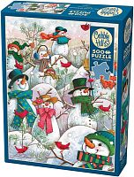 Cobble Hill Puzzle 500 pieces: Funny Snowmen