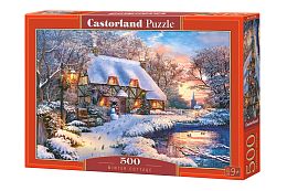 Puzzle Castorland 500 items: Winter cottage