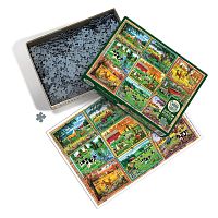 Cobble Hill Puzzle 1000 pieces: Postcards from the farm