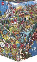 Heye 2000 Puzzle pieces: Going camping