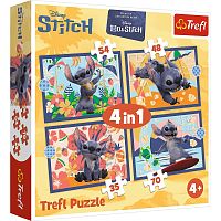 Trefl 35#48#54#70 puzzle pieces: Lilo and Stitch. Vacation in Hawaii
