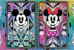 Wooden Trefl Puzzle 500 +1 pieces: Mickey and Minnie Mouse